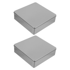  2 Pcs Large Cookie Tins Metal