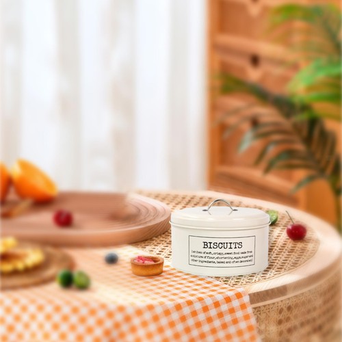 Biscuit tin decorative - tin, with