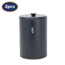 Biscuit Tin 1.5L Metal Black
