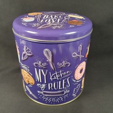 Large Metal Blue Biscuit